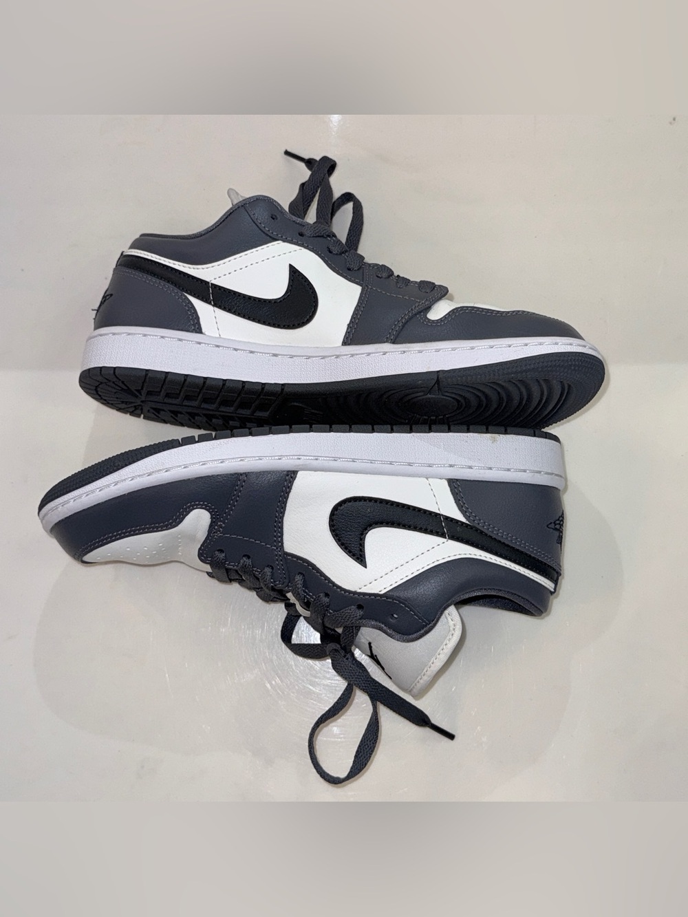 Nike Air Jordan 1 Low sneakers in the Iron Gray Summit White US8.5 (womens)
